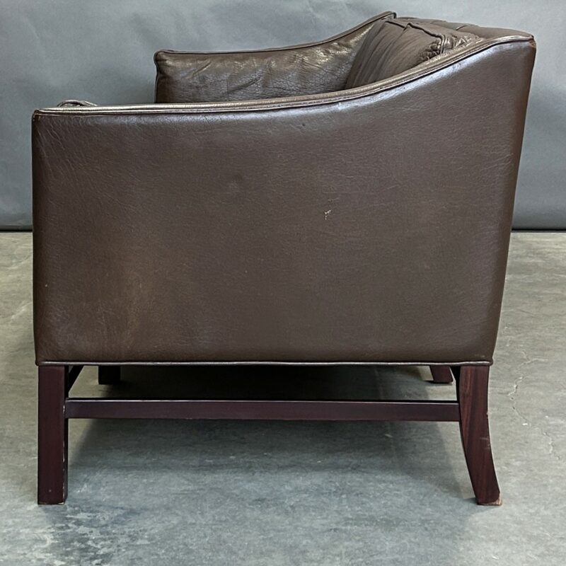 GEORG THAMS Grant Mobelfabric Danish Brown Leather 3seater Sofa 3094