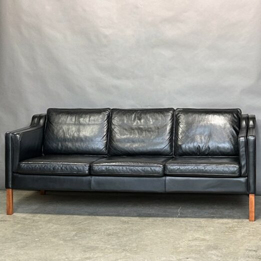 STOUBY Eva Borge Mogensen Danish Sofa Black Leather 3098