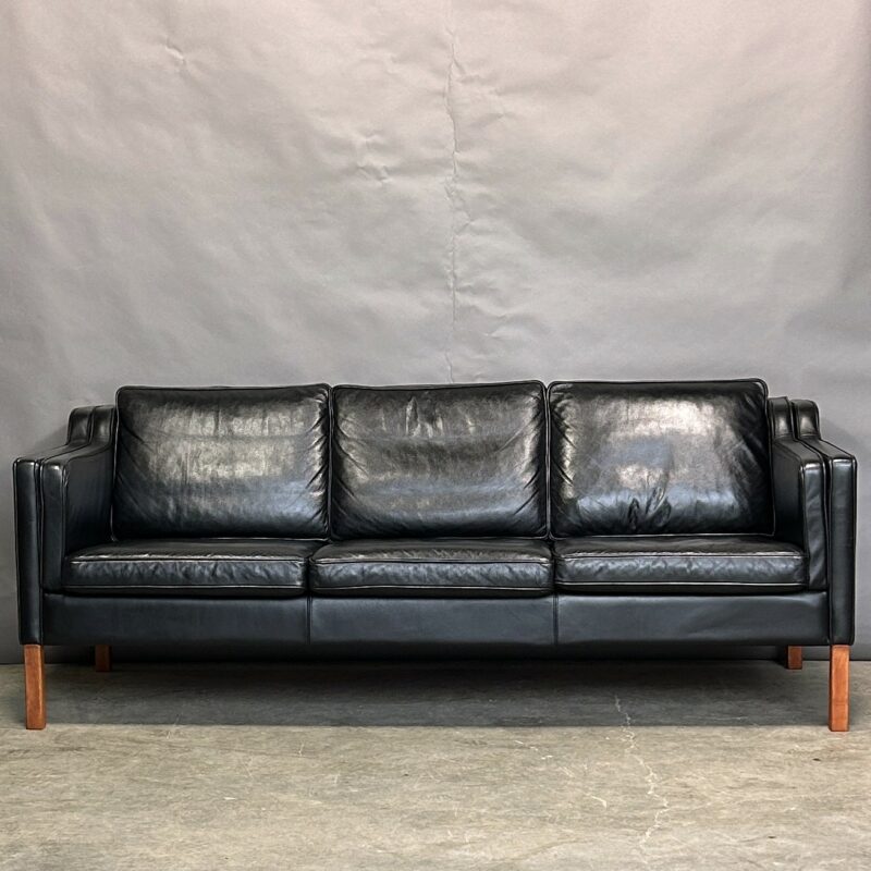 STOUBY Eva Borge Mogensen Danish Sofa Black Leather 3098