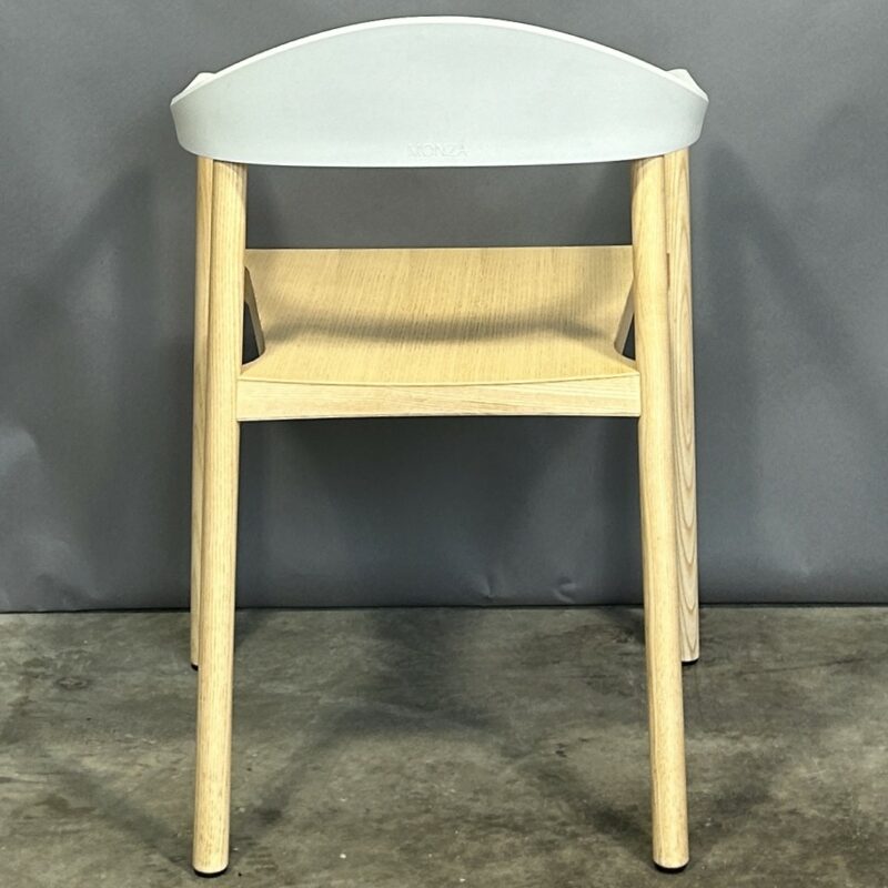 Set of 5 PLANK Monza Armchairs Natural Ash White 1220
